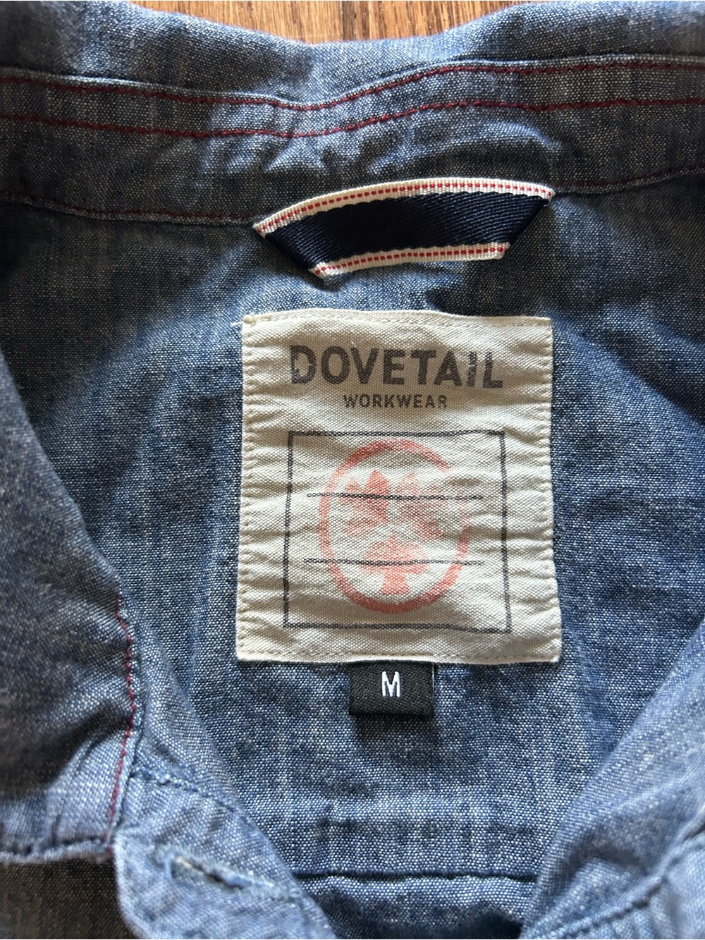 Dovetail Workwear Blue Denim Button-Up Jacket shirt - Picture 3 of 5